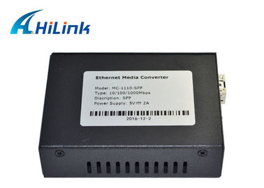 Simplex / Duplex Fiber Media Converter , SFP Media Converter Single Mode Fiber To Rj45