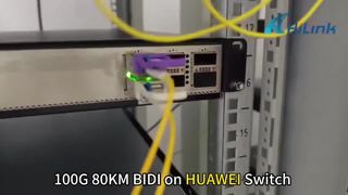 100G BIDI 80KM 1280/1300nm auf Arista und Huawei Switch