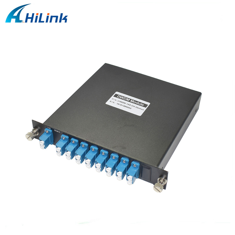 8CH DWDM des Modul-steckbare LGX Doppelfaser Kasten-Paket-DWDM Mux Demux mit LC UPC