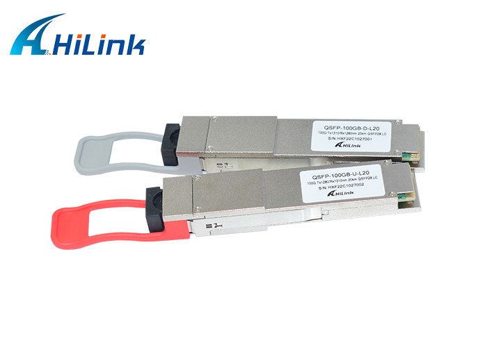 100GBASE – BX20 optisches Transceiver-Modul QSFP28 LAN WDM 1280 nm 1310 nm 20 km LC-Simplex-Transceiver