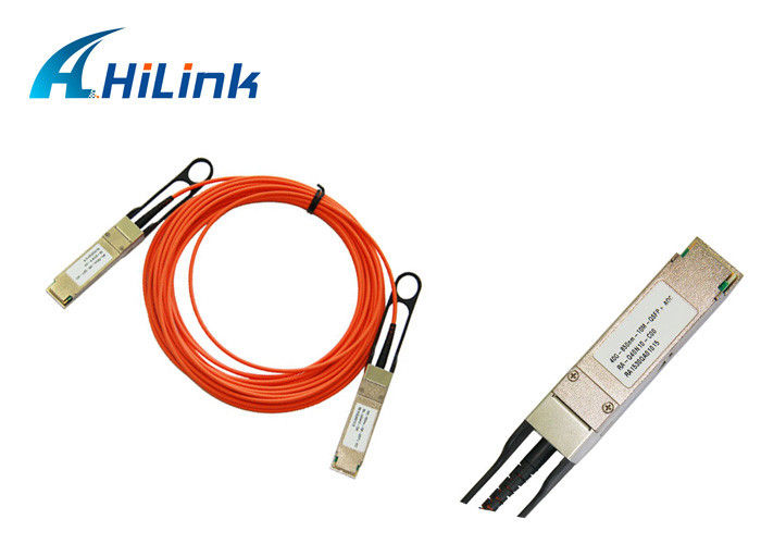 10M Active Optical QSFP Leistungsaufnahme der QSFP-Kabel-Multimodefaser-zur aktiven Lichtleiterkabel-geringen Energie