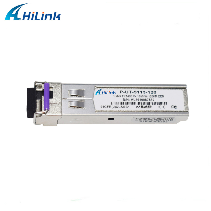 Des Gigabit-1.25GBASE 120KM SFP+ Monomode- DOM Transceiver-des Modul-BIDI LC Conector RX1550nm