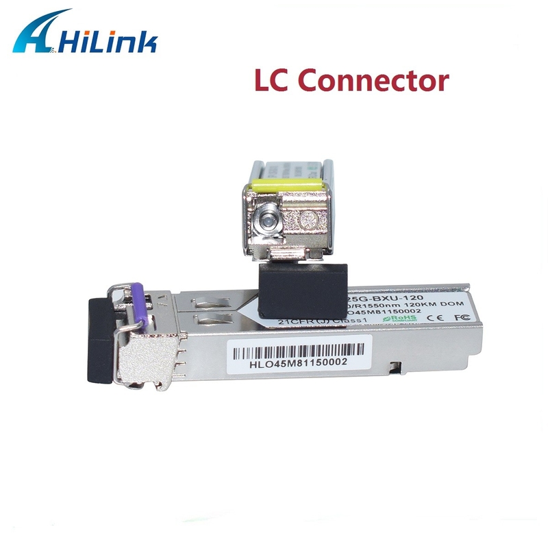 Des Gigabit-1.25GBASE 120KM SFP+ Monomode- DOM Transceiver-des Modul-BIDI LC Conector RX1550nm