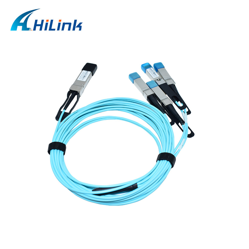 100Gb/S QSFP28 bis 4x SFP28 aktive optische Kabel 100G bis 4x25G AOC 850nm OM3 OM4