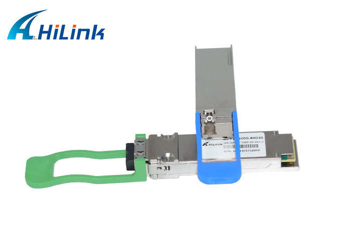 100GBASE-BX30 QSFP28 bidirektionale 1304nm/1309nm 30km LC Funktion des einzelner Faser-Verbindungsstück-DDM für Netz 5G