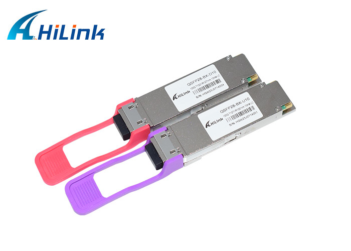 100G QSFP28 PAM4 10 km LR BIDI Optischer Transceiver Simplex LC 1271/1331 nm SMF DOM