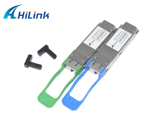 QSFP28-BX-D40 100G QSFP28 40KM 1304/1309nm BIDI-Optischer Transceiver EML+APD SFP-Transceiver