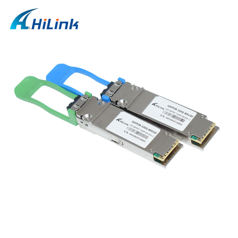 100G BASE BiDi 1304.58nm-TX/1309.14nm-RX 30km DOM Simplex LC/UPC SMF Optical Transceiver Modul