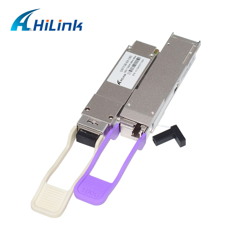 100 Gb/s QSFP28 BiDi 80km Transceiver Warmsteckplugbares Simplex LC/UPC DOM Optical Transceiver Modul