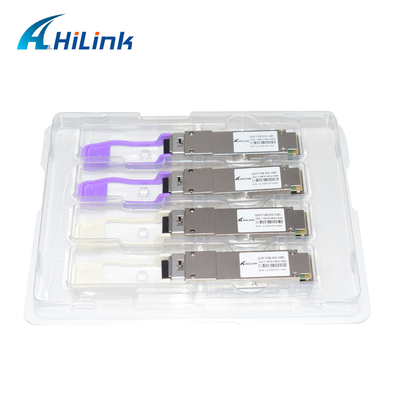 100 Gb/s QSFP28 BiDi 80km Transceiver Warmsteckplugbares Simplex LC/UPC DOM Optical Transceiver Modul