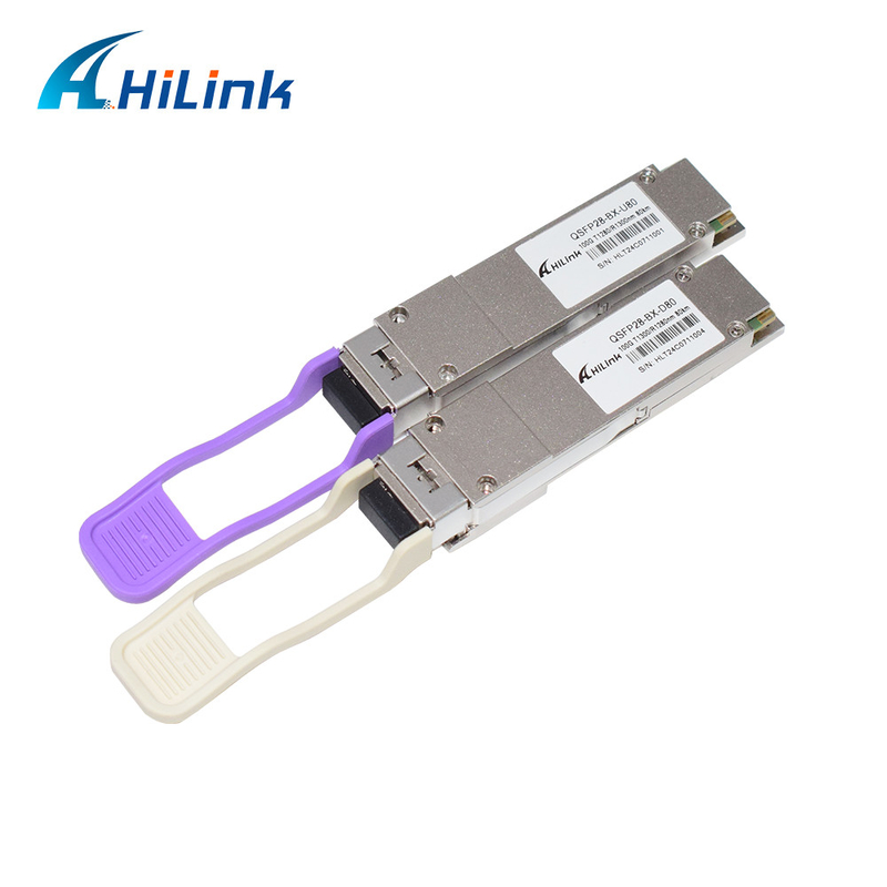 100 Gb/s QSFP28 BiDi 80km Transceiver Warmsteckplugbares Simplex LC/UPC DOM Optical Transceiver Modul