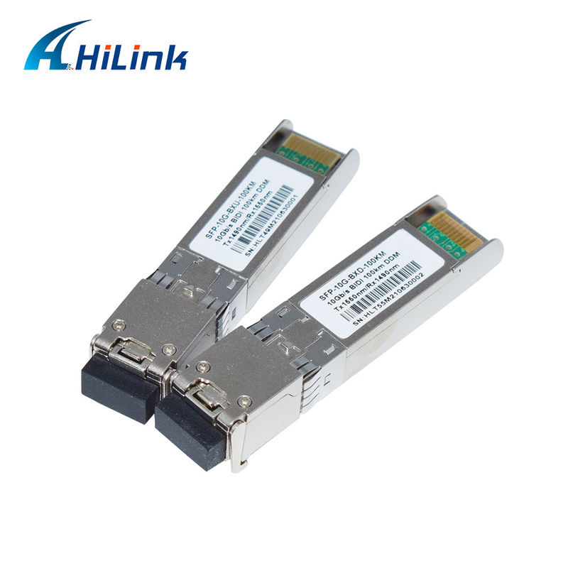 BIDI 10G WDM SMF-Optischer Transceiver SFP+ 100KM Tx1490nm/Rx1550nm mit LC-Optischen Fibertransceivern für FTTH-Netzwerke