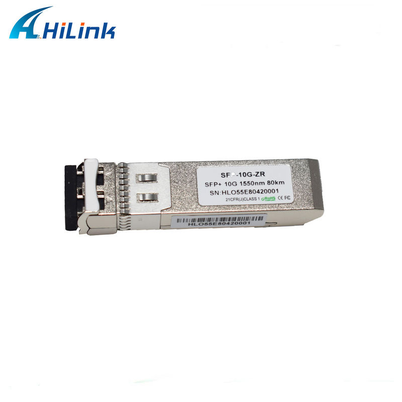 80 km Entfernung SFP 10G SMF 1550nm ZR Duplex LC DDM-Optikmodul mit EML-Sender