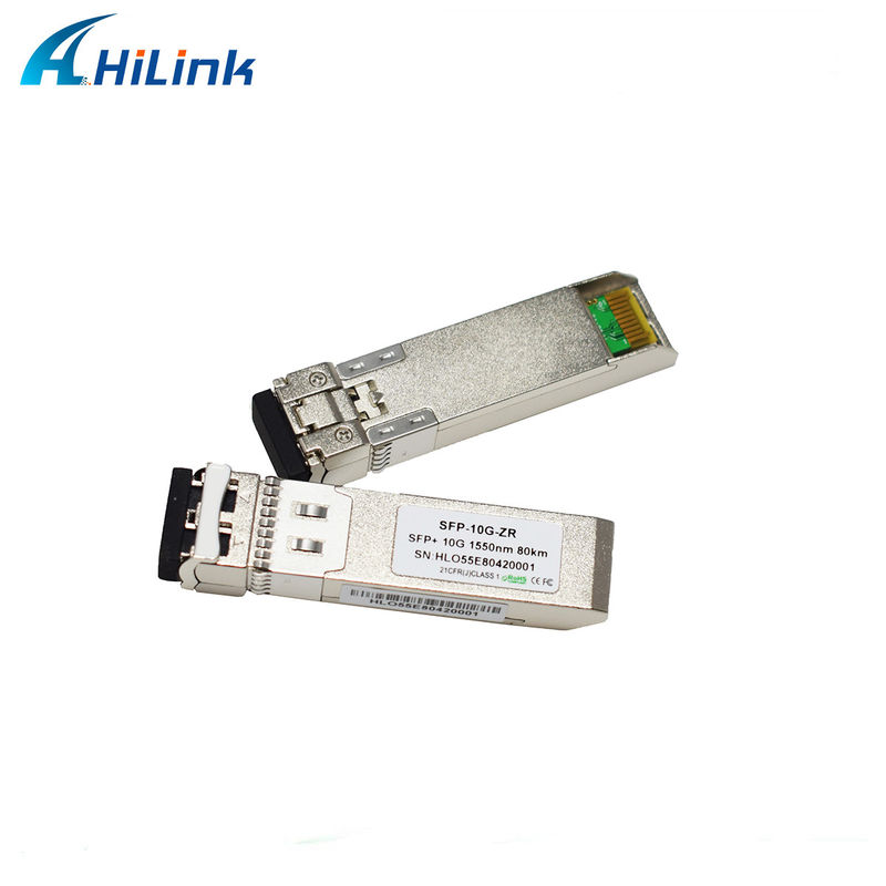 80 km Entfernung SFP 10G SMF 1550nm ZR Duplex LC DDM-Optikmodul mit EML-Sender