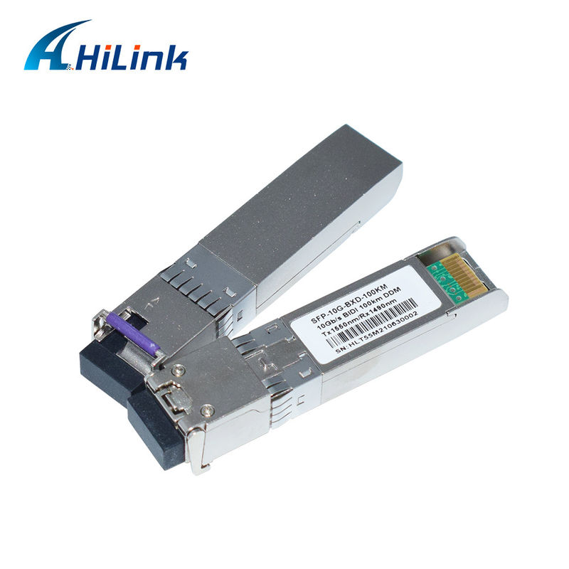 10G SFP+ BIDI 100KM Tx1490nm/Rx1550nm LC Glasfasertransceiver SFP-10G-BX-100KM