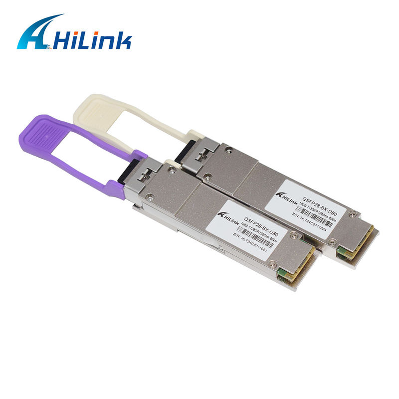QSFP28 BIDI 100G ZR QSFP28 80km 1280/1300nm 100GBASE-BX80 QSFP28 Modul 80km LC