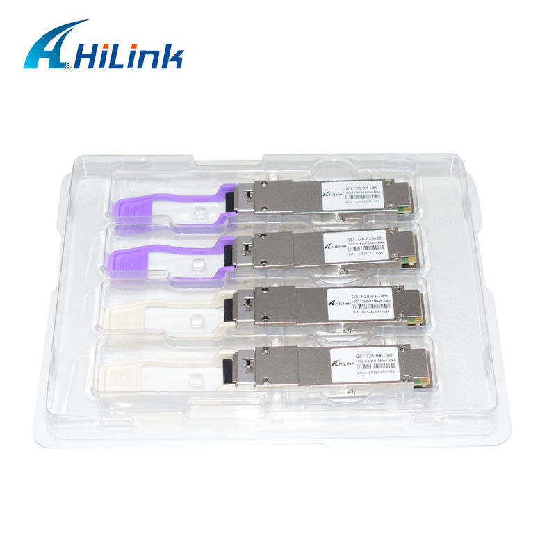 QSFP28 BIDI 100G ZR QSFP28 80km 1280/1300nm 100GBASE-BX80 QSFP28 Modul 80km LC