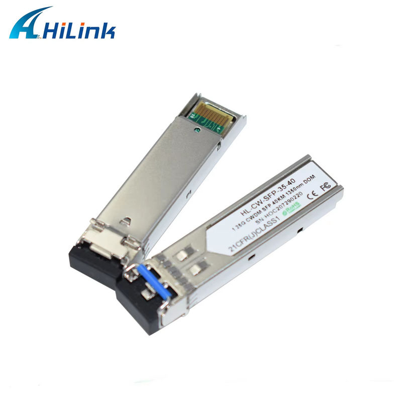 Hilink 1.25G CWDM SFP Glasfaser-Transceiver, 1350nm, 40km für Rechenzentren