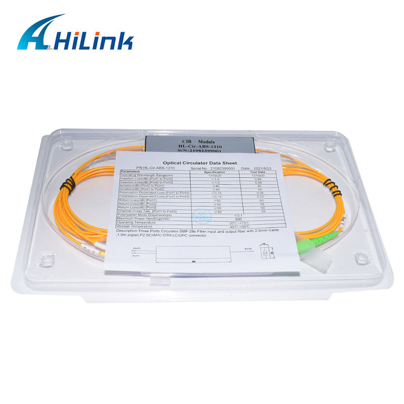 ABS-Box 3 Ports Circulator, Port1 & Port3-LC/UPC, Port2-SC/APC 1310 Nm/1550 Nm/1610 Nm