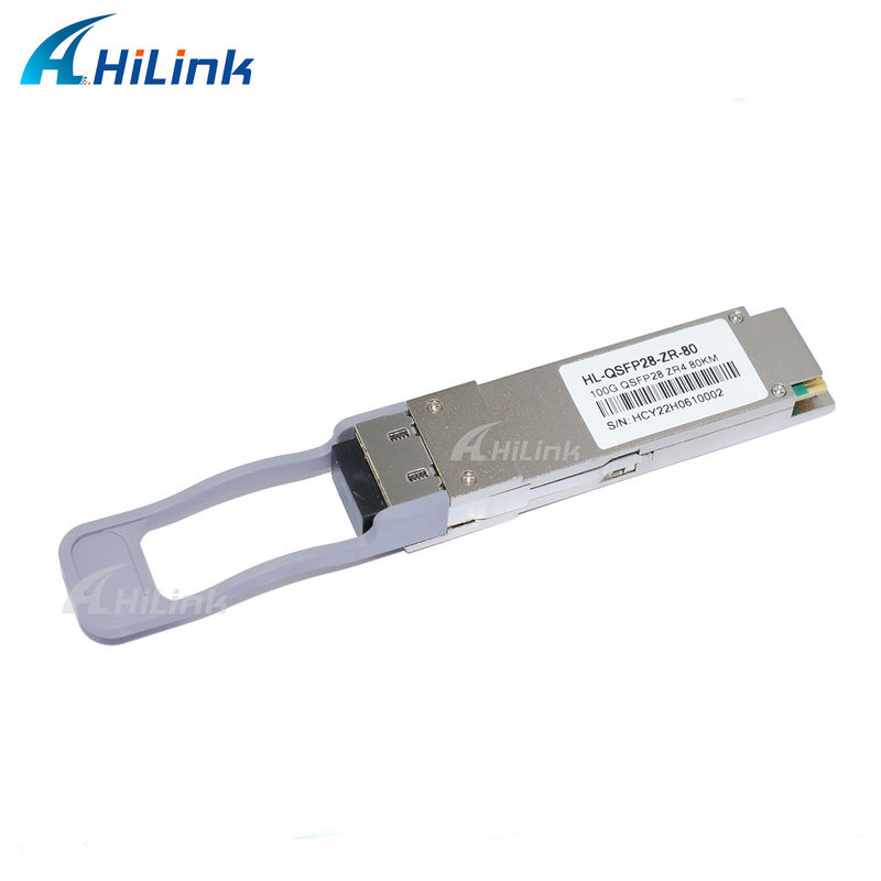 LC-Steckverbinder SOA-Pin-Glasfaser-Transceiver, gutes Kommunikations-Netzwerkprodukt QSFP28 ZR4 80KM LWDM4 1295-1304NM