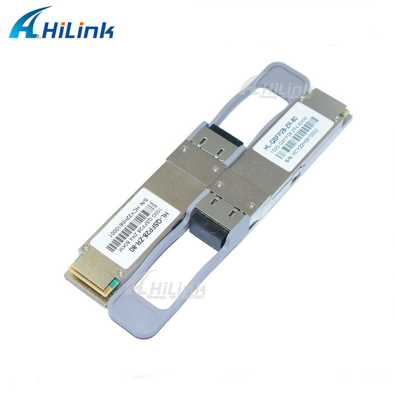 LC-Steckverbinder SOA-Pin-Glasfaser-Transceiver, gutes Kommunikations-Netzwerkprodukt QSFP28 ZR4 80KM LWDM4 1295-1304NM