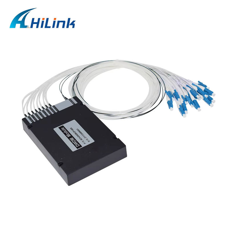 FASER-Duplex LC UPC C Verdrahtungshandbuch-Ausrüstungs-8CH 100GHZ DWDM MUX Demux Doppelkasten ABS Band