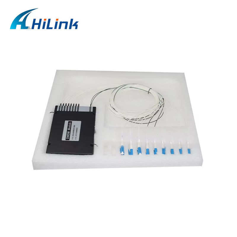 FASER-Duplex LC UPC C Verdrahtungshandbuch-Ausrüstungs-8CH 100GHZ DWDM MUX Demux Doppelkasten ABS Band
