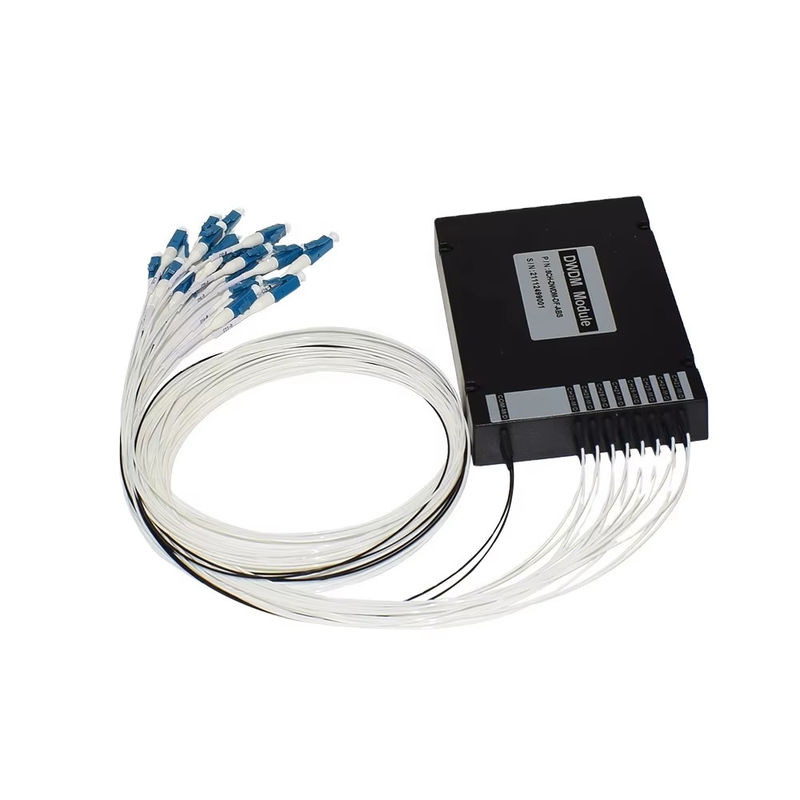 FASER-Duplex LC UPC C Verdrahtungshandbuch-Ausrüstungs-8CH 100GHZ DWDM MUX Demux Doppelkasten ABS Band