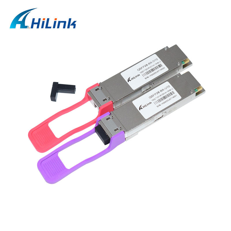 100 GB/s QSFP28 LR BIDI Single Lambda Optical Transceiver 1271nm 1331nm SMF Single LC -Anschluss 10 km DOM