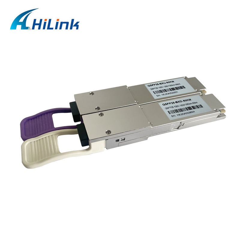 100 Gbit/s 80 km QSFP28 ZR4 BIDI Transceiver-Modul für Langstrecken-Datenübertragung