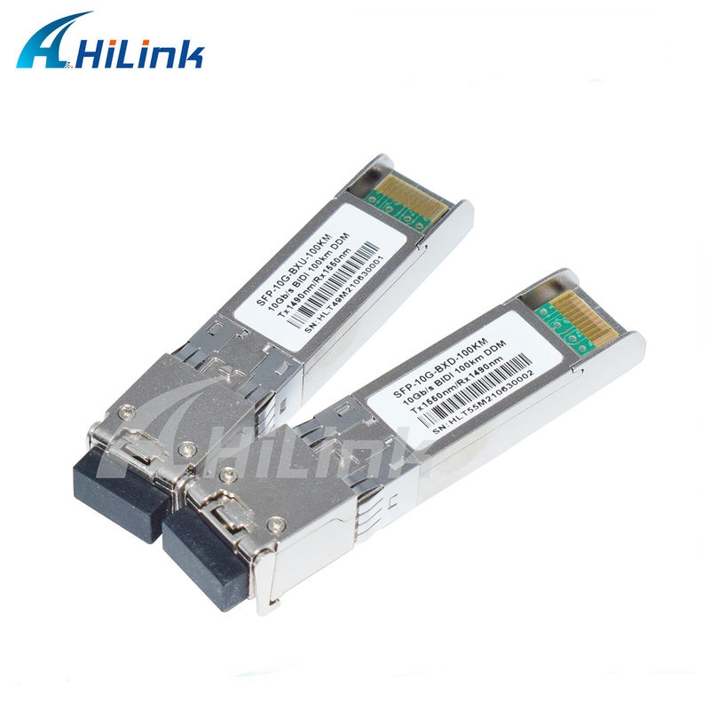 10G SFP BIDI Transceiver Modul 3- 100KM Reichweite 1490/1550NM EML APD für schnelle Fernnetzwerke
