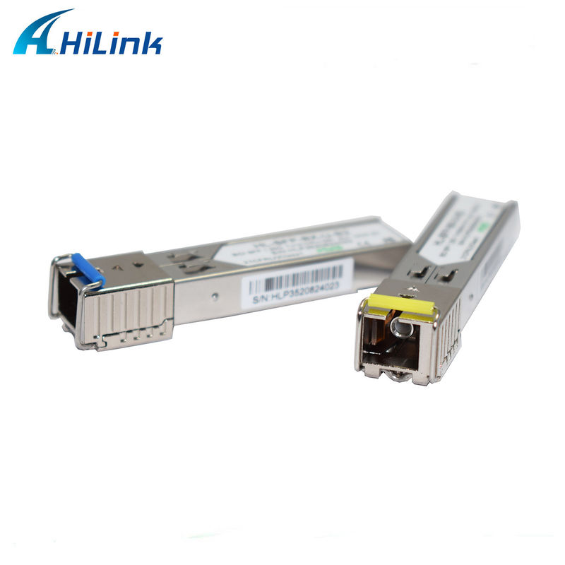 1.25G BIDI 1310/1550nm 3km SFP Transceiver für Langstrecken-Datenübertragung bei 0 bis 70°C Temperatur