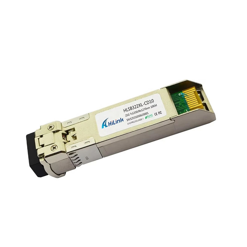 25G SFP28 BIDI-Optikmodul Faseranschluss LC 0 bis 70C 3km/10km/40km/60km