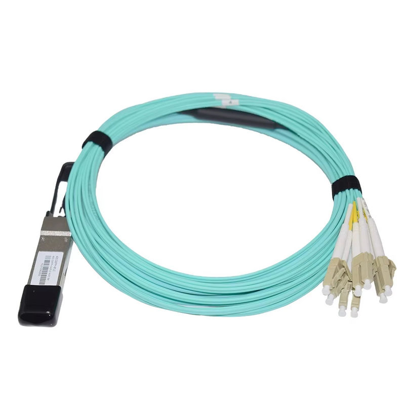 40G QSFP+ bis 8xLC AOC 3M Breakout Active Optical Cable für sehr kurze Entfernungen