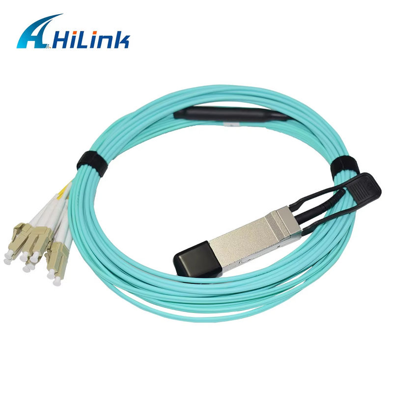 40G QSFP+ bis 8xLC AOC 3M Breakout Active Optical Cable für sehr kurze Entfernungen