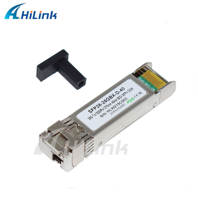 25 Gbit/s 40 km SFP28 BIDI Transceiver LC Einzelanschluss Hot-Plug-fähig Vollständig RoHS-konform