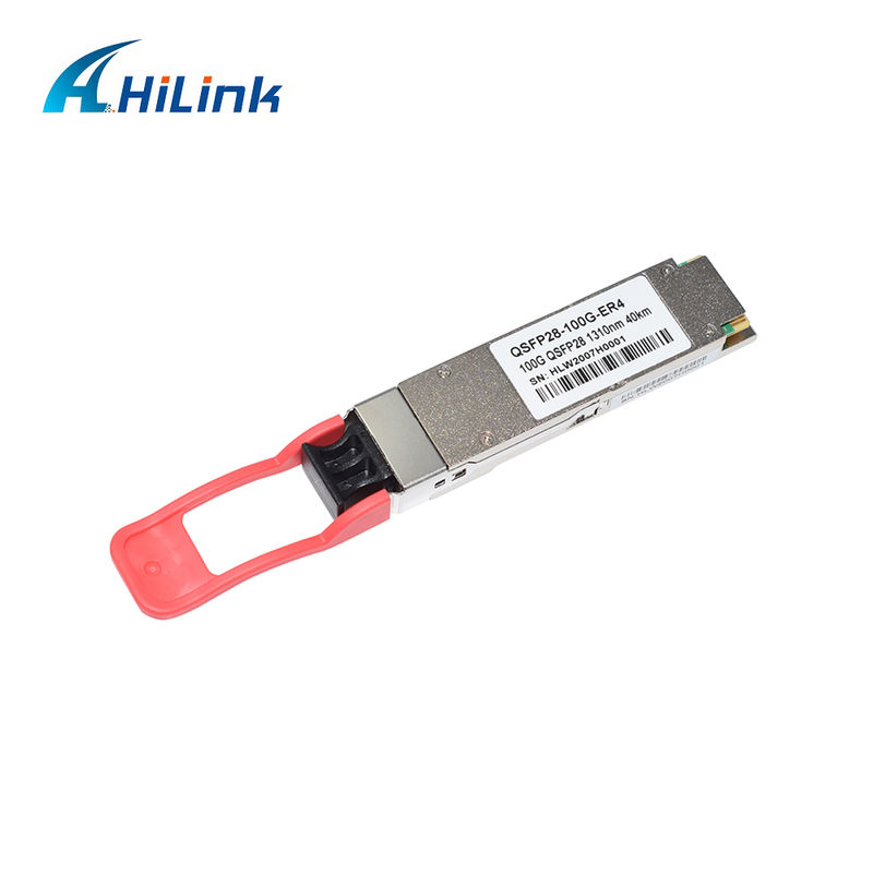 100 Gb/s QSFP28 ER4 Optical Transceiver Module 40 km Hot Pluggable Duplex LC LAN WDM APD SMF RoHS-6-konform