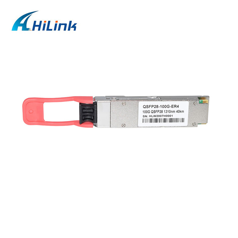 100 Gb/s QSFP28 ER4 Optical Transceiver Module 40 km Hot Pluggable Duplex LC LAN WDM APD SMF RoHS-6-konform