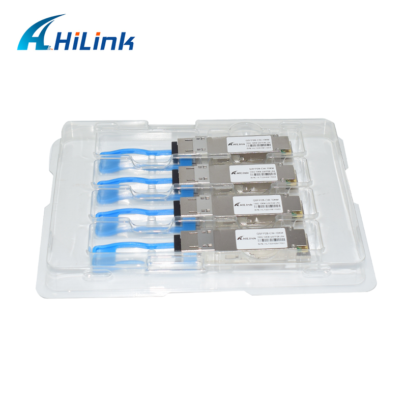 10 KM Hot Pluggable 100Gb/s QSFP28 CWDM4 Optical Transceiver Modul für LAN-WAN-Ethernet-Switches Router-Anwendungen