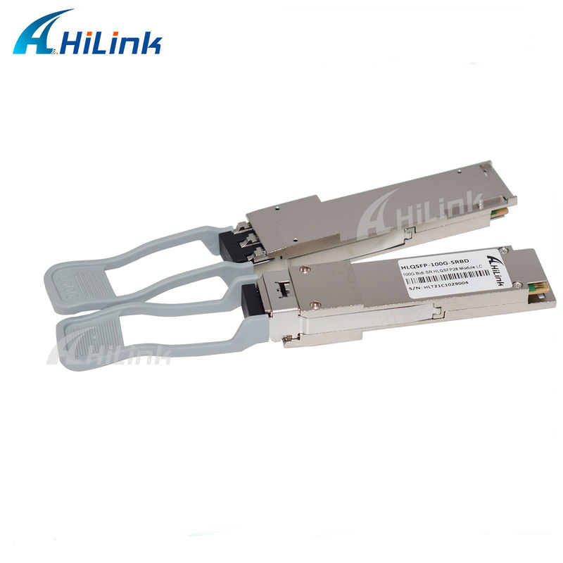 100G QSFP28 SRBD 100m Bi-Di Duplex LC Hot Pluggable 850/900nm VCSEL PAM4 2x50G Multimode