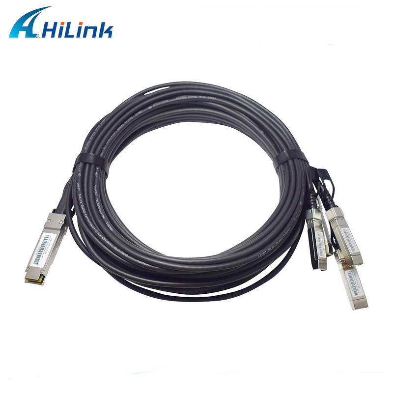 40G QSFP+ zu 4*10G SFP+ 5M passives Direct Attach Copper (DAC) Kabel für 10G/40-Gigabit-Ethernet-Rechenzentren