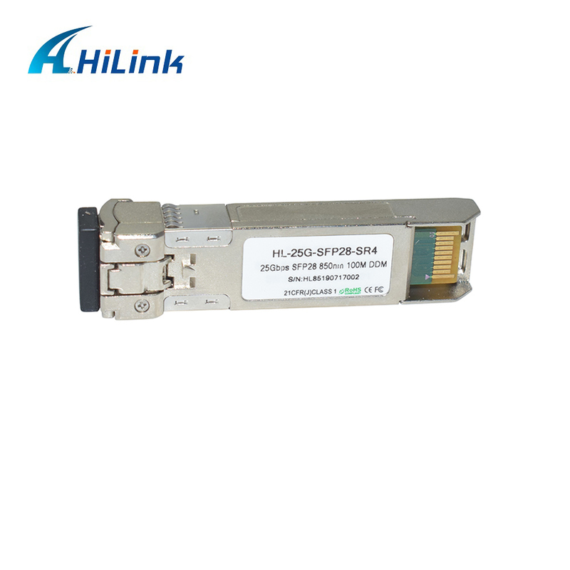25G SFP28 SR MMF Faseroptikmodul 850nm 100m GBIC Optiktransceiver Industrie-Temperatur