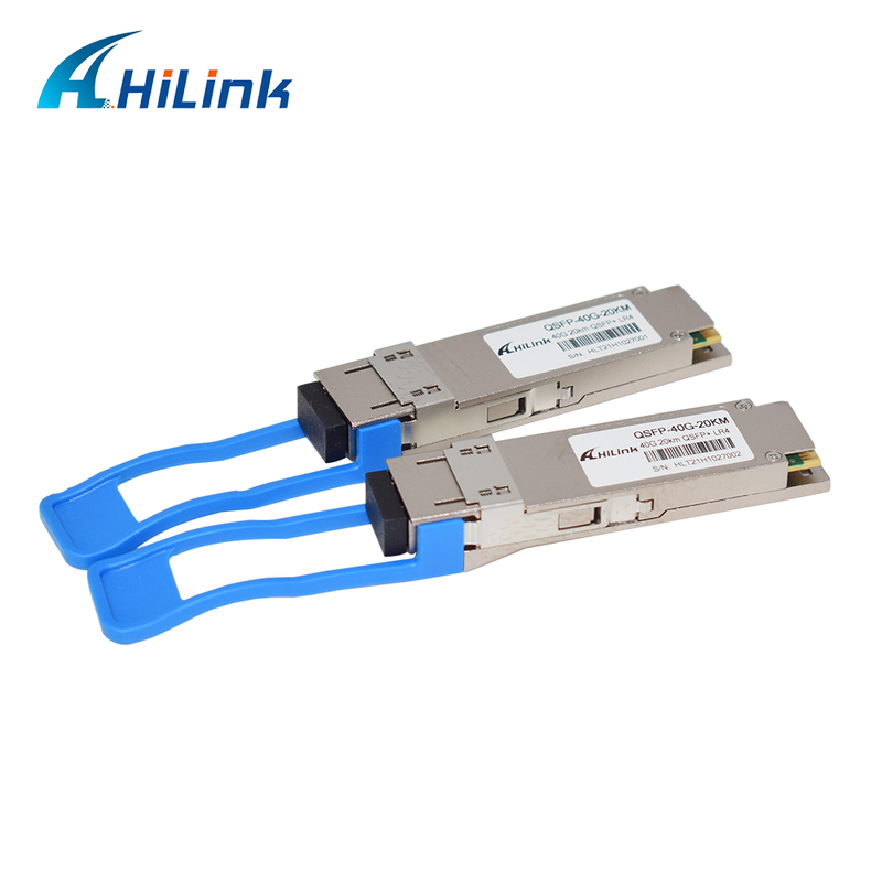 40 Gbit/s 20 km QSFP+ Optischer Transceiver, Hot-Pluggable mit Duplex-LC-Anschluss und DDM für den Betrieb von 0 °C bis 70 °C