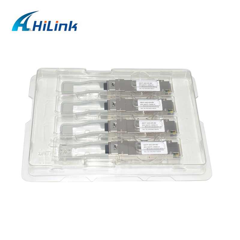 40 Gbit/s 100 m QSFP+ Glasfasermodul Bi-Di Duplex LC Hot-Pluggable 850/900 nm MMF
