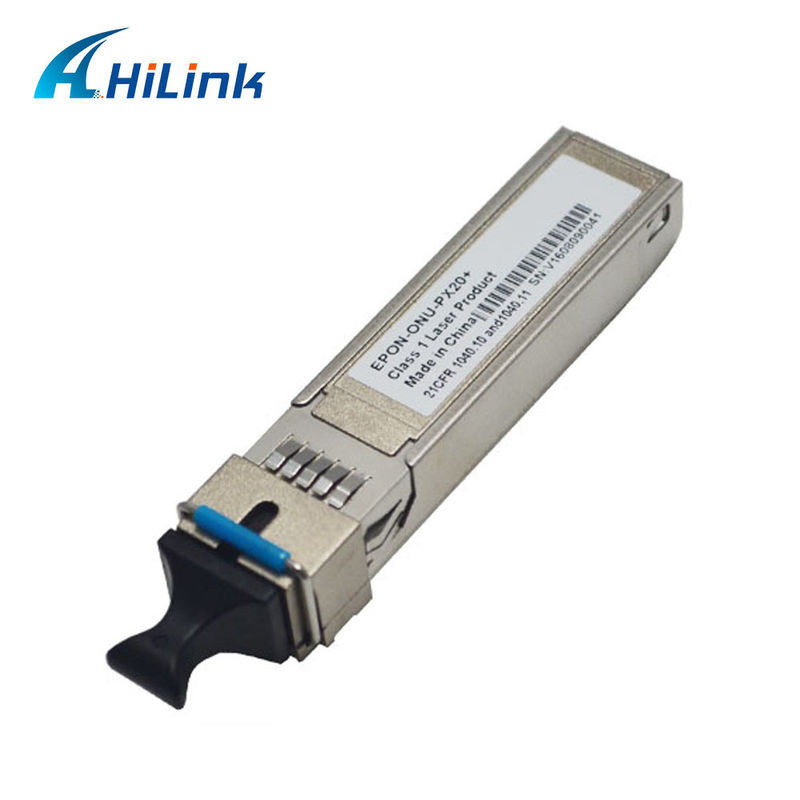 1.25G EPON ONU SFP-Transceiver mit SC/UPC-Empfänger für 20 km Entfernung und Temperaturbereich von 0 °C ~ +70 °C