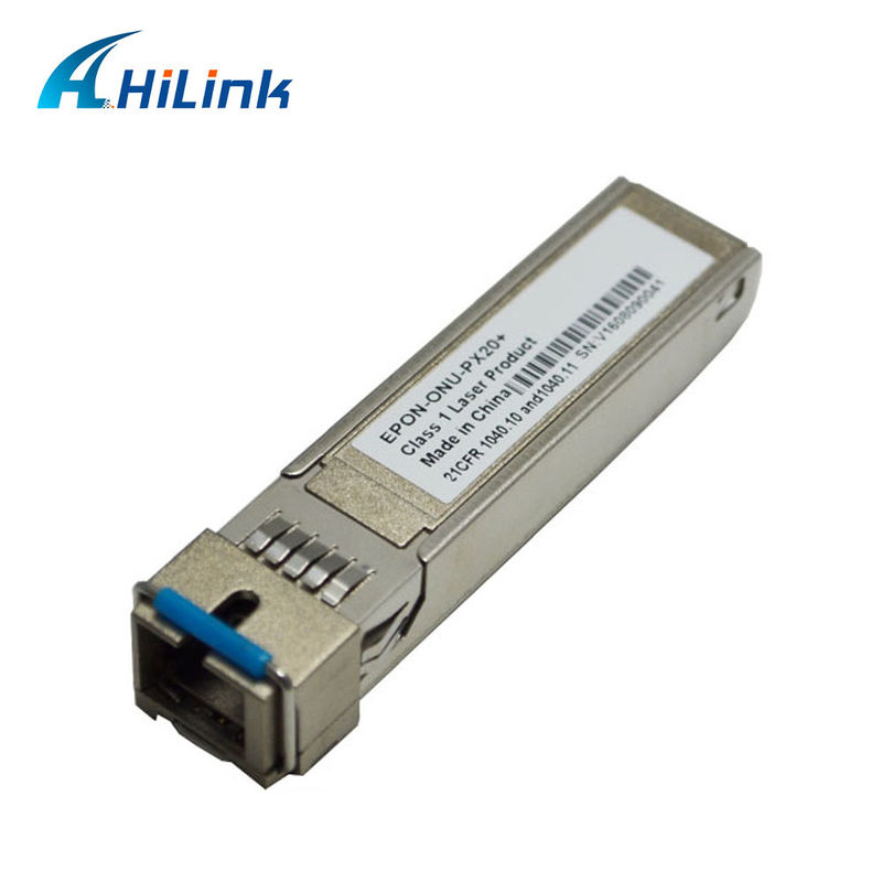 1.25G EPON ONU SFP-Transceiver mit SC/UPC-Empfänger für 20 km Entfernung und Temperaturbereich von 0 °C ~ +70 °C