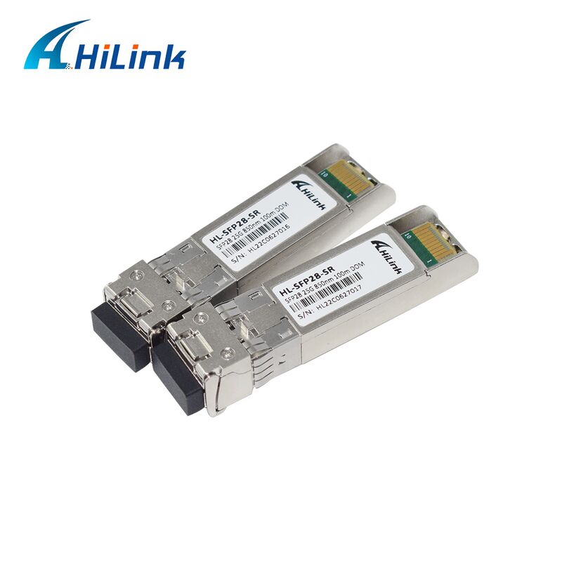 Hilink 25G SFP28 Optical Transceiver mit 100M-Distanz 3 Jahre Garantie und CE RoH-zertifiziert