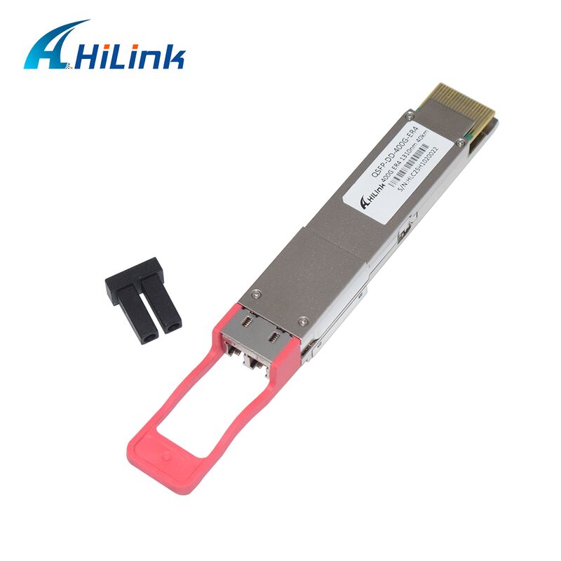 Hilink 400G QSFP-DD ER4 Optisches Transceiver-Modul mit 40 km Übertragung und OMA-Empfindlichkeit <-14dBm RoHS-konform
