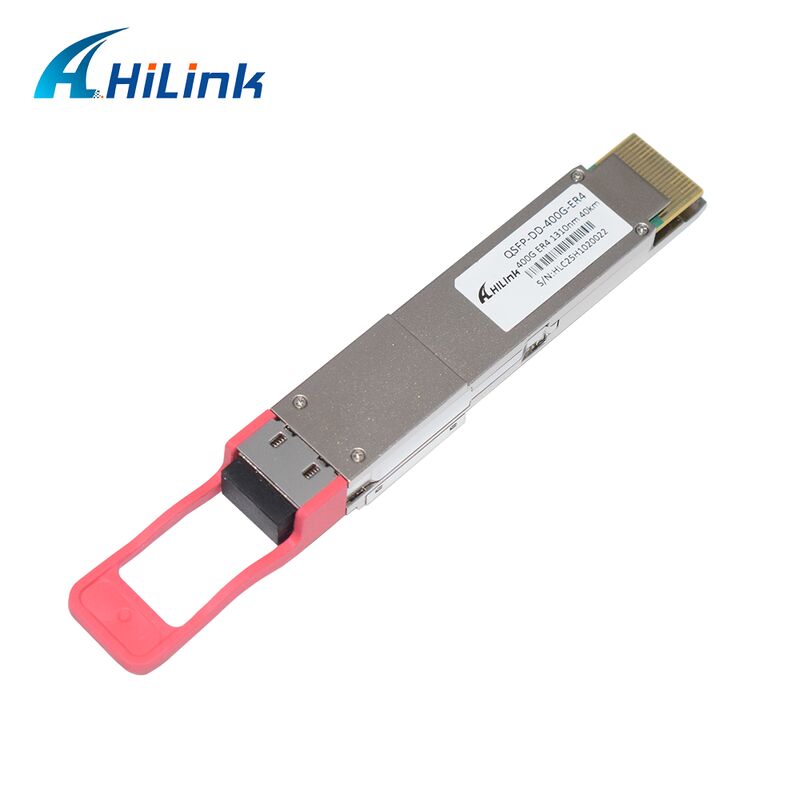 Hilink 400G QSFP-DD ER4 Optisches Transceiver-Modul mit 40 km Übertragung und OMA-Empfindlichkeit <-14dBm RoHS-konform