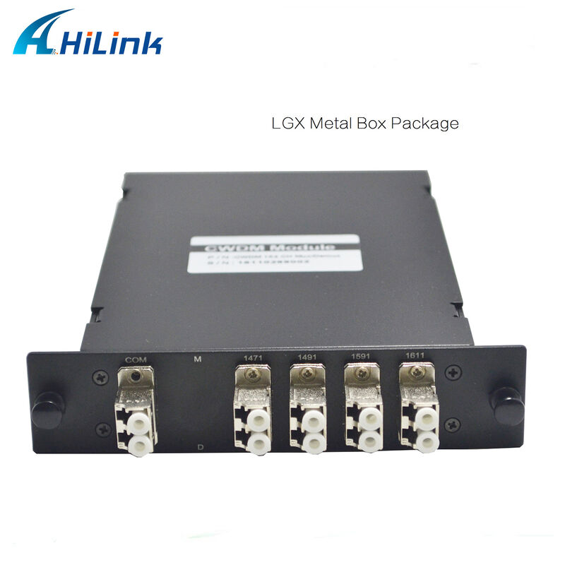 LGX Kassette CWDM MUX DEMUX 4 Kanäle 1470/1490/1590/1610nm Doppelfaser CWDM Mux Demux